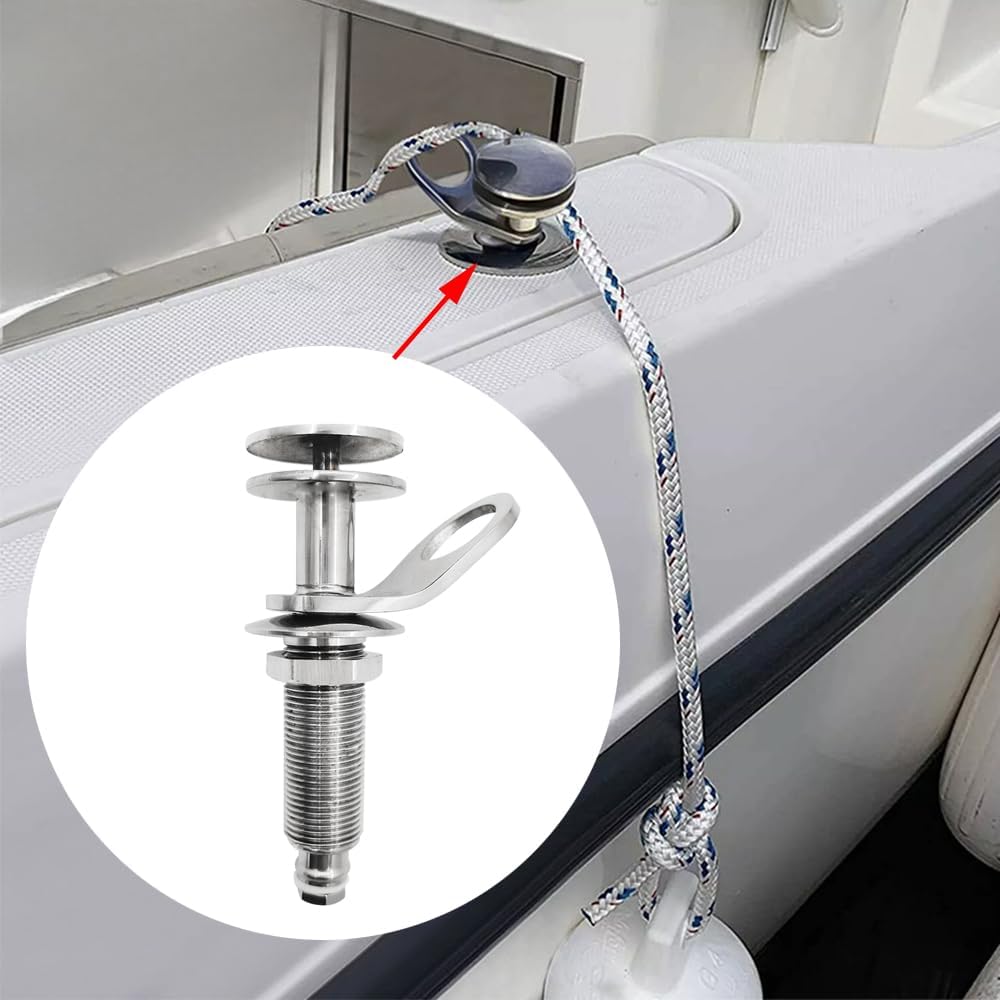 316 Stainless Steel Quick Release Bumper Boat Fender Holder Mount Cleat Hook Accessories V1259-DP01-A-1357
