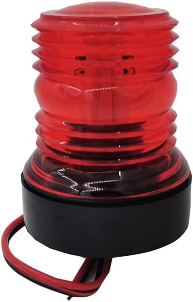 Boat Yacht Navigation Anchor Lights All Round 360 degrees Red 12V LED Daylight Waterproof Signal V1259-DP01-A-1359