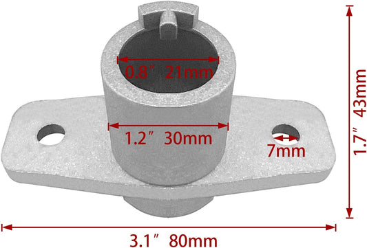 Top Mount Aluminum Oar Lock Socket Holder 90Degrees T-Shaped Boat Hardware Replacement for Marine Yacht V1259-DP01-A-1362