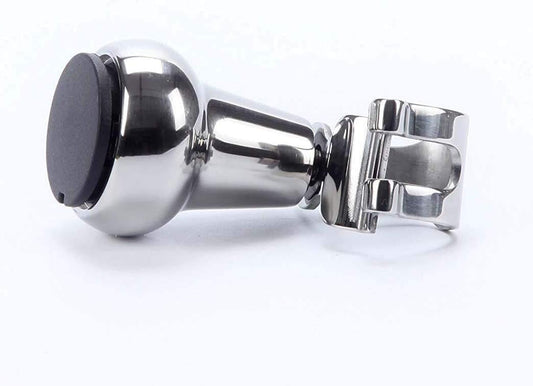 316 Stainless Steel Boat Steering Wheel Knob, Maneuvering Knob with Black Nylon Cover V1259-DP01-A-1370