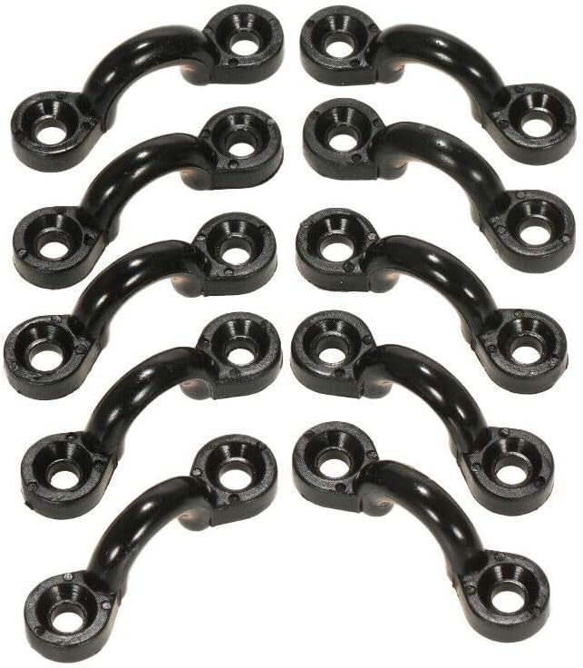 10pcs Nylon Pad Eye Straps Bimini Top Strap,Deck Loops, Kayak Anchor Boat Mount, Fitting Canoe Deck Sailing V1259-DP01-A-1372