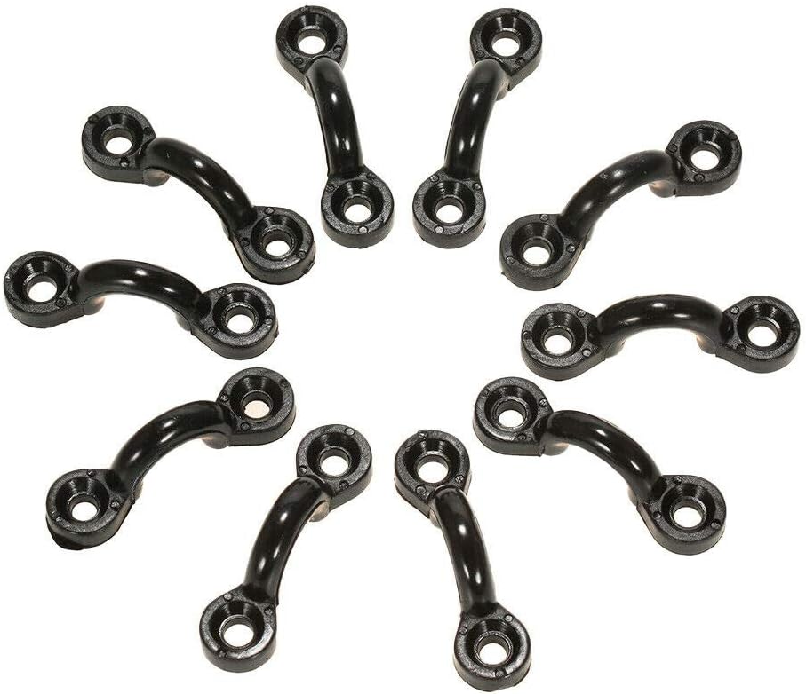 10pcs Nylon Pad Eye Straps Bimini Top Strap,Deck Loops, Kayak Anchor Boat Mount, Fitting Canoe Deck Sailing V1259-DP01-A-1372