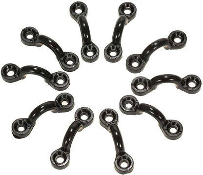 10pcs Nylon Pad Eye Straps Bimini Top Strap,Deck Loops, Kayak Anchor Boat Mount, Fitting Canoe Deck Sailing V1259-DP01-A-1372