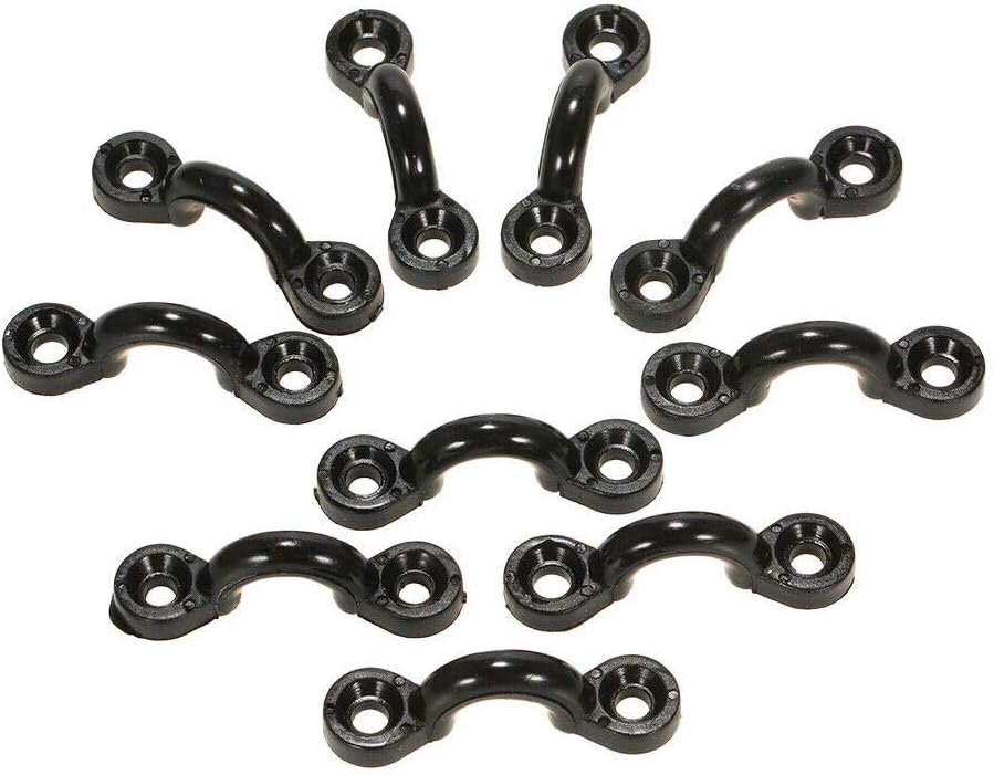 10pcs Nylon Pad Eye Straps Bimini Top Strap,Deck Loops, Kayak Anchor Boat Mount, Fitting Canoe Deck Sailing V1259-DP01-A-1372