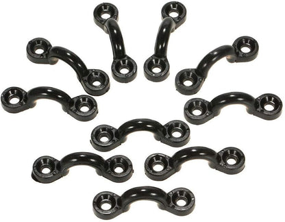 10pcs Nylon Pad Eye Straps Bimini Top Strap,Deck Loops, Kayak Anchor Boat Mount, Fitting Canoe Deck Sailing V1259-DP01-A-1372