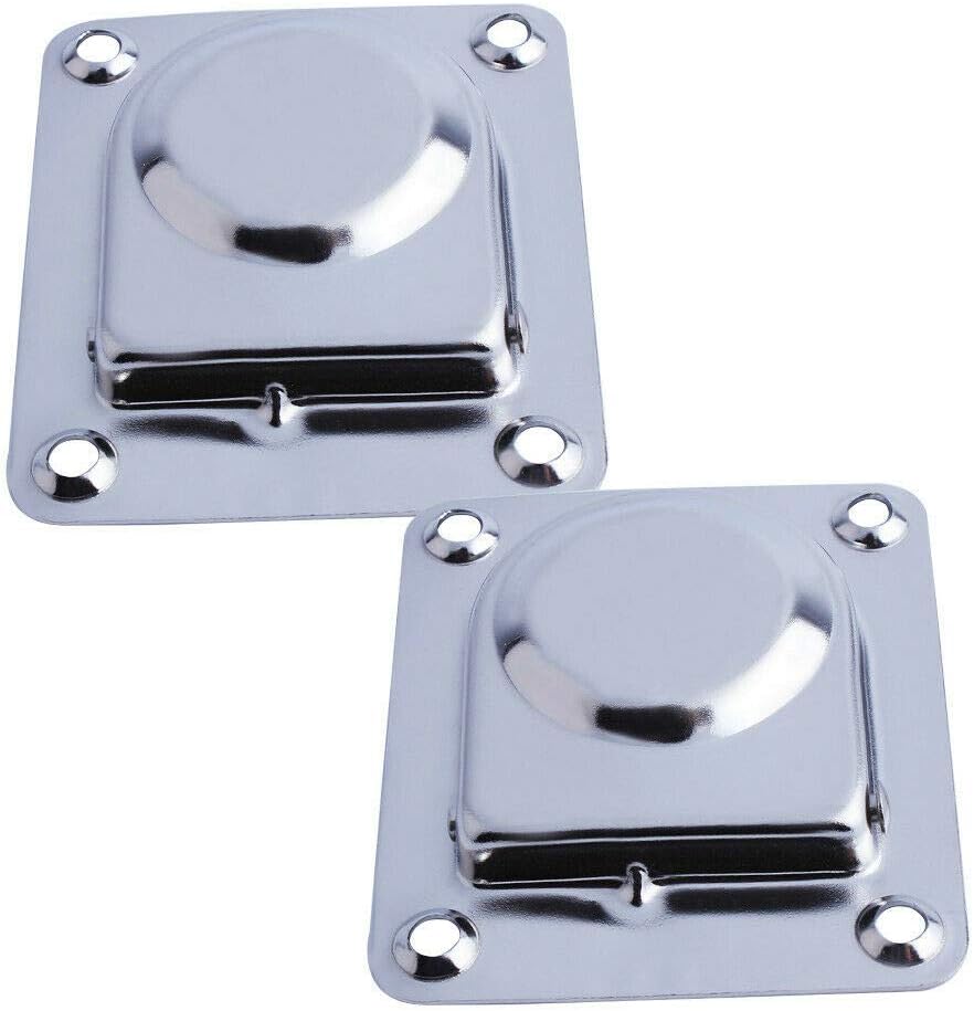 Stainless Steel Rectangular Recessed Hatch Pull Flush Mount Ring Latch Lift Handle Marine Boat (2 PCs) 65x56mm V1259-DP01-A-1373