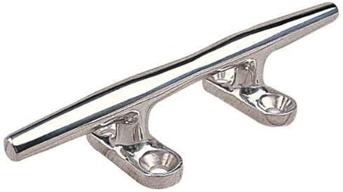 Heavy 316 Stainless Steel Dock Cleat Boat Open Base 5 inch (2PCS) V1259-DP01-A-1379