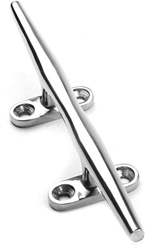 Heavy 316 Stainless Steel Dock Cleat Boat Open Base 5 inch (2PCS) V1259-DP01-A-1379