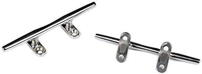 Heavy 316 Stainless Steel Dock Cleat Boat Open Base 5 inch (2PCS) V1259-DP01-A-1379