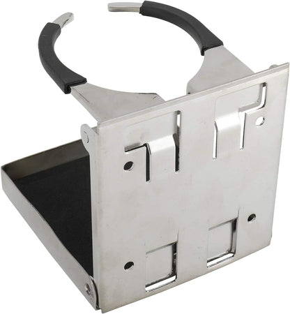 316 Stainless Steel Adjustable Fold Down Cup Drink Holder Marine Boat Caravan Car for Mug up to Dia 3.15" V1259-DP01-A-1381