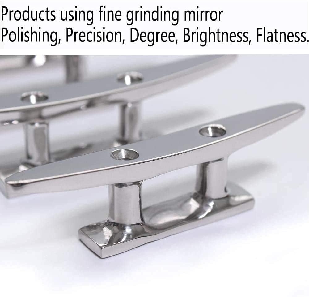 Boat Cleat 4" 316 Stainless Steel Marine Mast 2 Pcs V1259-DP01-A-1384