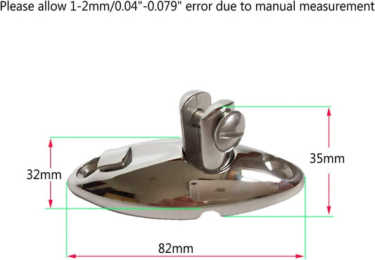 Heavy Duty 360 Degrees Swivel Quick Release Deck Hinge Side Mount 316 Stainless Steel Boat Bimini Top V1259-DP01-A-1387