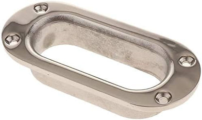 Hawse Pipe Silver Winch Cable Lead Guide Stainless Steel Rectangular Boat Fairlead for Marine Ship Yacht V1259-DP01-A-1396