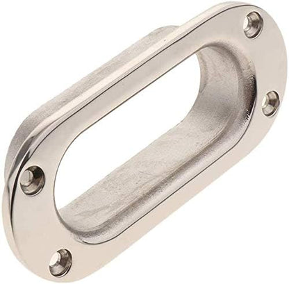 Hawse Pipe Silver Winch Cable Lead Guide Stainless Steel Rectangular Boat Fairlead for Marine Ship Yacht V1259-DP01-A-1396