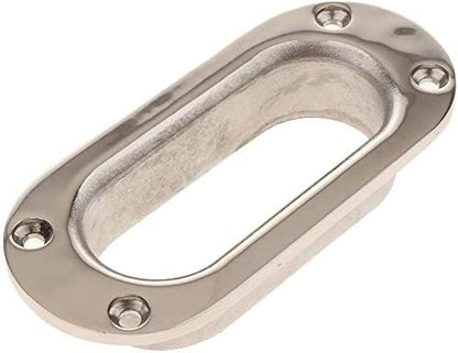 Hawse Pipe Silver Winch Cable Lead Guide Stainless Steel Rectangular Boat Fairlead for Marine Ship Yacht V1259-DP01-A-1396