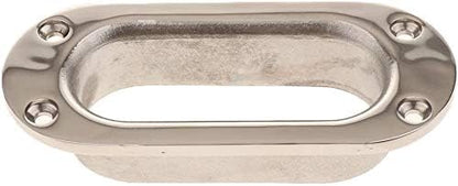 Hawse Pipe Silver Winch Cable Lead Guide Stainless Steel Rectangular Boat Fairlead for Marine Ship Yacht V1259-DP01-A-1396