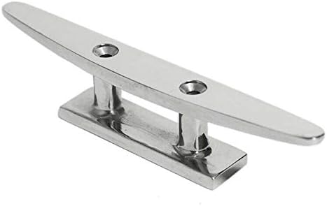 Boat Cleat 4" 316 Stainless Steel Marine MAST V1259-DP01-A-1400