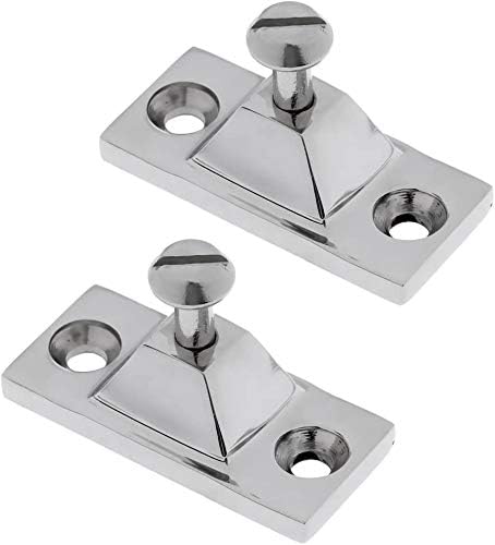 2PCS Bimini Top Side Mount Deck Hinge Fitting Hardware Base High Polished Marine Grade 316 Stainless Steel V1259-DP01-A-1404