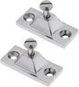 2PCS Bimini Top Side Mount Deck Hinge Fitting Hardware Base High Polished Marine Grade 316 Stainless Steel V1259-DP01-A-1404