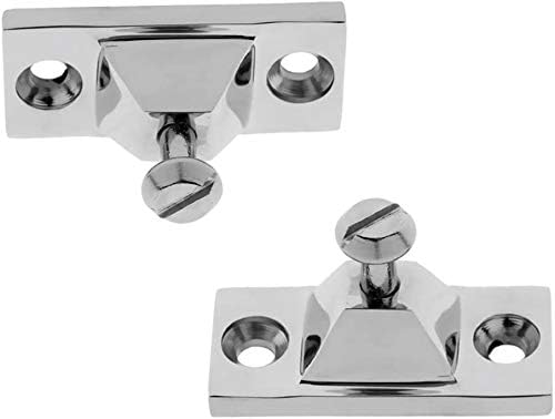 2PCS Bimini Top Side Mount Deck Hinge Fitting Hardware Base High Polished Marine Grade 316 Stainless Steel V1259-DP01-A-1404