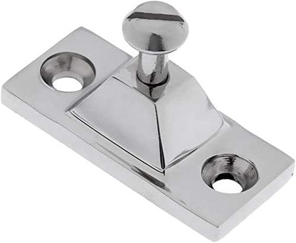 2PCS Bimini Top Side Mount Deck Hinge Fitting Hardware Base High Polished Marine Grade 316 Stainless Steel V1259-DP01-A-1404