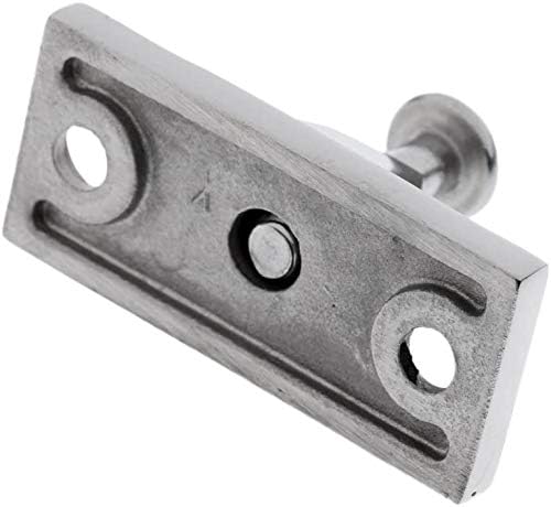 2PCS Bimini Top Side Mount Deck Hinge Fitting Hardware Base High Polished Marine Grade 316 Stainless Steel V1259-DP01-A-1404
