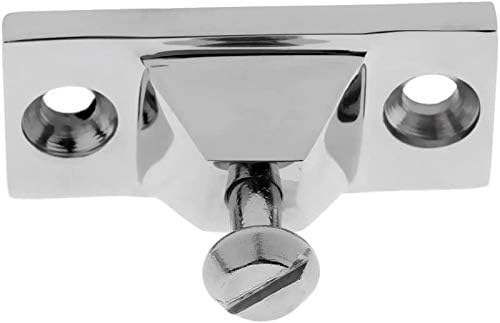 2PCS Bimini Top Side Mount Deck Hinge Fitting Hardware Base High Polished Marine Grade 316 Stainless Steel V1259-DP01-A-1404