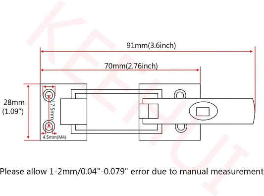 Grade Heavy Dudy 316 Stainless Steel Lockable Latch Marine Boat Door Lock Anti-Rattle Fastener Clamp V1259-DP01-A-1406