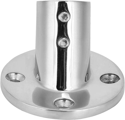 7/8'' 60 Degree Stainless Steel Boat Round Base Handrail Fittings V1259-DP01-A-1410