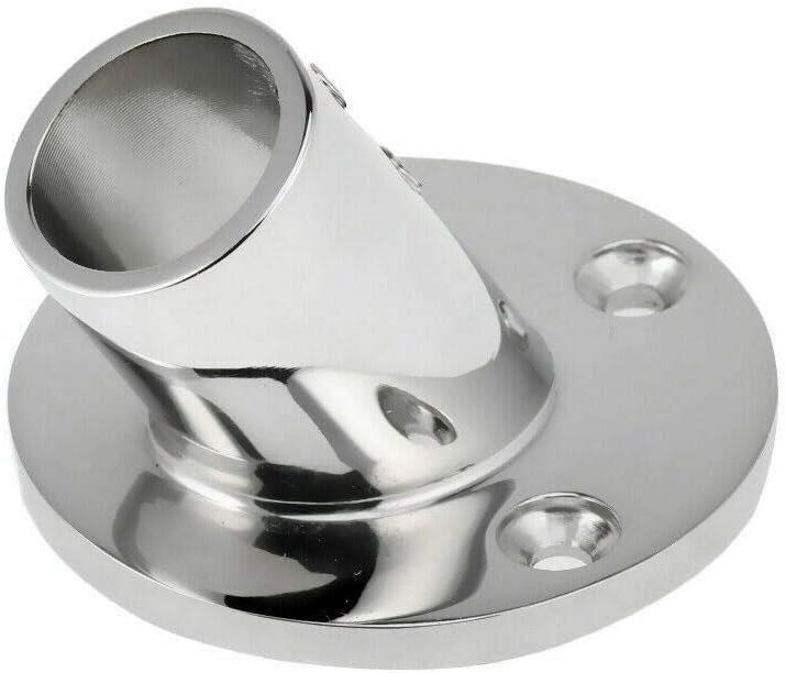 7/8'' 60 Degree Stainless Steel Boat Round Base Handrail Fittings V1259-DP01-A-1410