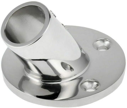 7/8'' 60 Degree Stainless Steel Boat Round Base Handrail Fittings V1259-DP01-A-1410