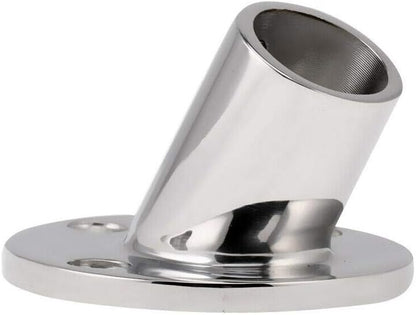 7/8'' 60 Degree Stainless Steel Boat Round Base Handrail Fittings V1259-DP01-A-1410