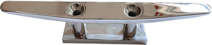 Boat Cleat 8" 316 Stainless Steel Flat Top Low Silhouette Marine Mast V1259-DP01-A-1411