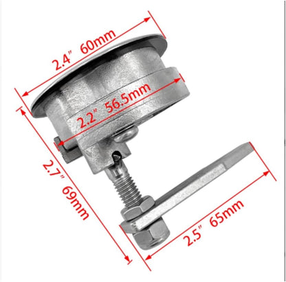 Stainless Steel 316 Marine Lift Boat Hatch Latch Non Locking ... V1259-DP01-A-1412