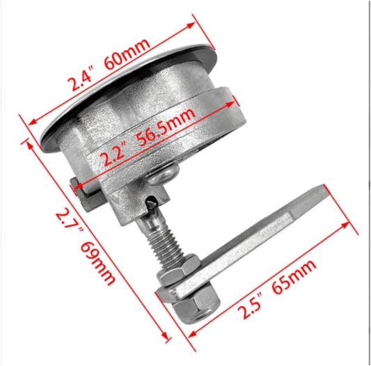Stainless Steel 316 Marine Lift Boat Hatch Latch Non Locking ... V1259-DP01-A-1412