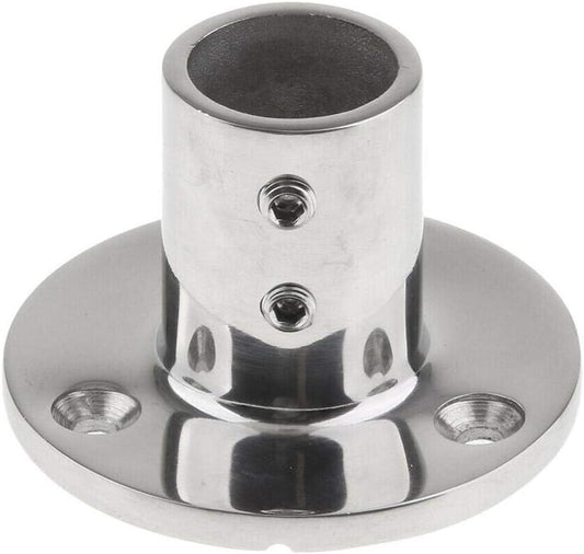 7/8''(22mm) 90 Degree Heavy Dudy 316 Stainless Steel Marine Tube Boat Hand Rail Round Base Bimini Top Fitting V1259-DP01-A-1414