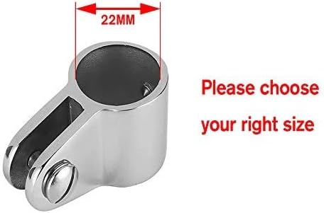 Bimini Top Jaw Slide, 2 PCS Marine Boat Hardware Fitting Stainless Steel Inside Dia 7/8" 22mm V1259-DP01-A-1418
