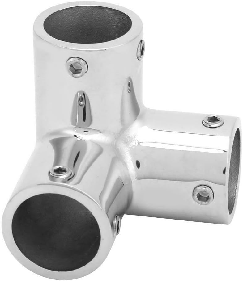Boat Hand Rail Fitting-90 Degree 1" 3 Way Corner Elbow V1259-DP01-A-1422