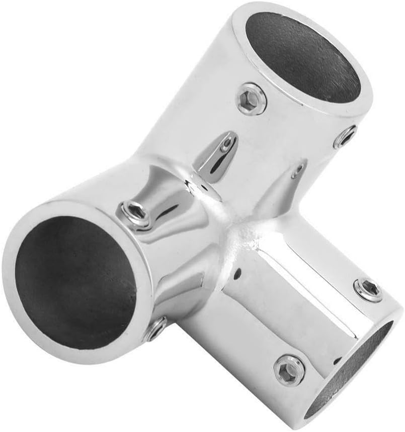 Boat Hand Rail Fitting-90 Degree 1" 3 Way Corner Elbow V1259-DP01-A-1422