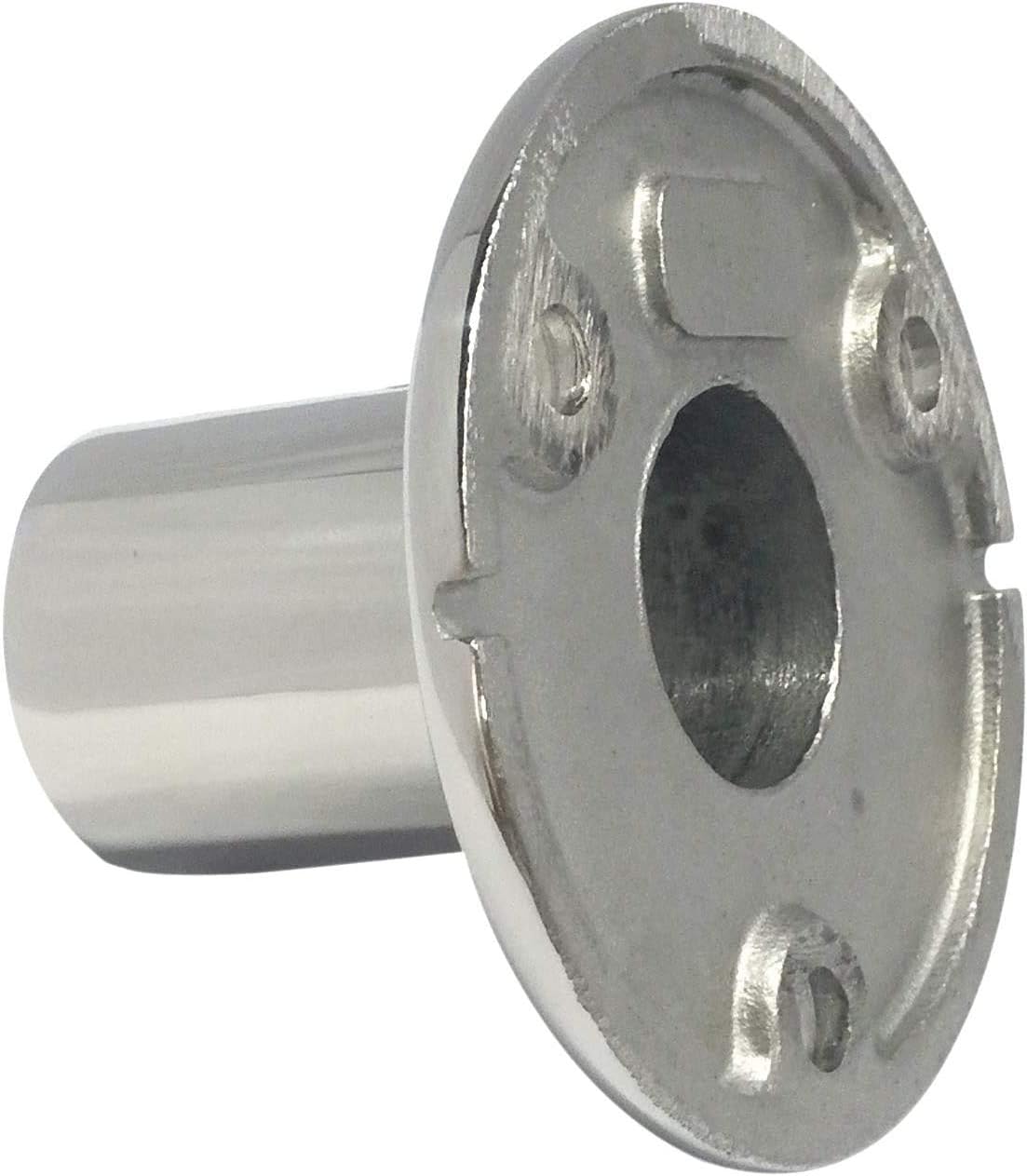 Stainless Steel Boat Round Base Handrail Fittings 90 Degree 1" V1259-DP01-A-1423