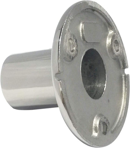Stainless Steel Boat Round Base Handrail Fittings 90 Degree 1" V1259-DP01-A-1423
