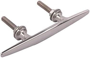 Boat Stainless Steel 316 Stud Mount Cleat 6inch ... V1259-DP01-A-1425