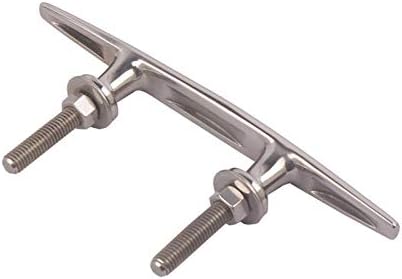 Boat Stainless Steel 316 Stud Mount Cleat 6inch ... V1259-DP01-A-1425