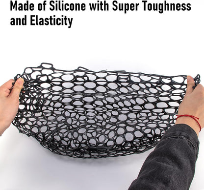 Fishing Nets Silicone Replacement Netting, Clear Black Fly Ice Net Landing Kayak Without Handle for V1259-DP01-A-1449