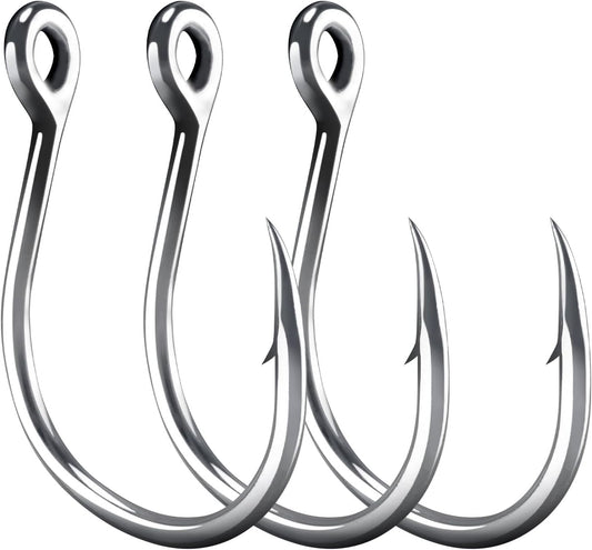 Fishing Circle Hooks 5X Strong Catfish Octopus Livebait Hooks, High Carbon Steel Welded Hook Jigging V1259-DP01-A-1480