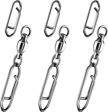 50-Pack Fishing Power Speed Clips 25LB Buy with 30-Pack Swivels 33LB V1259-DP01-A-1481