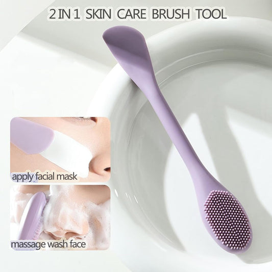 Silicone Face Mask Applicator Brush,Soft DIY Skincare Tools,Scrubber Exfoliator,Facial Cleansing Brush for V1259-DP01-A-1500