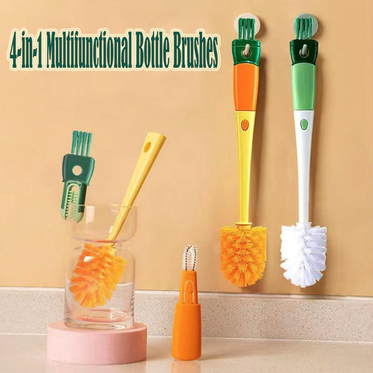 Multi-Role Bottle Brush, Long Handle Brush Cleaner, Flexible Scrub for Water Bottles, Glasswares, Cup, Safe V1259-DP01-A-1502