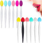 12PCS Lip Scrub Brush Tool,Double-Sided Silicone Exfoliating Lips Brushes Fuller Healthy V1259-DP01-A-1507