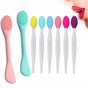 6Pcs Lip Scrub Brush & 2Pcs Silicone Face Mask Applicator Brush,Gentle Exfoliator Scrubber Tool V1259-DP01-A-1508